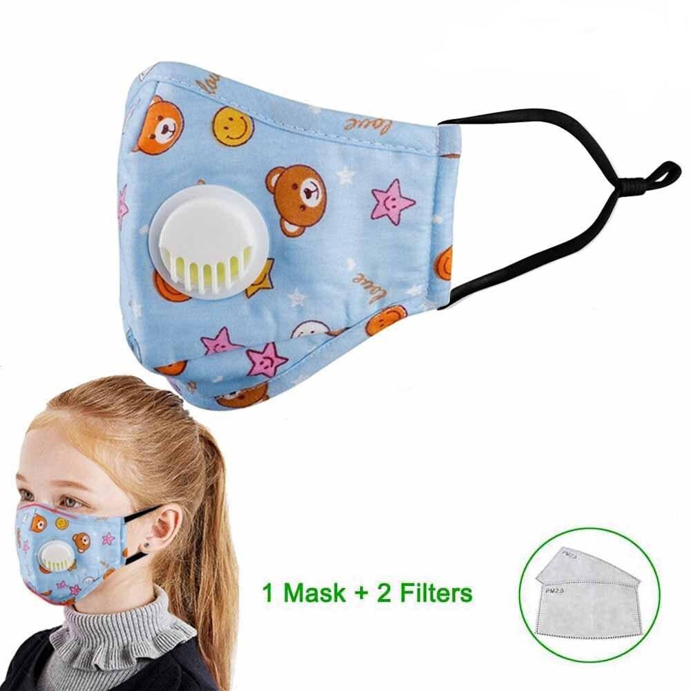 Mouth Mask with Respiratory Valve for Children, Unisex - Mass-Qu