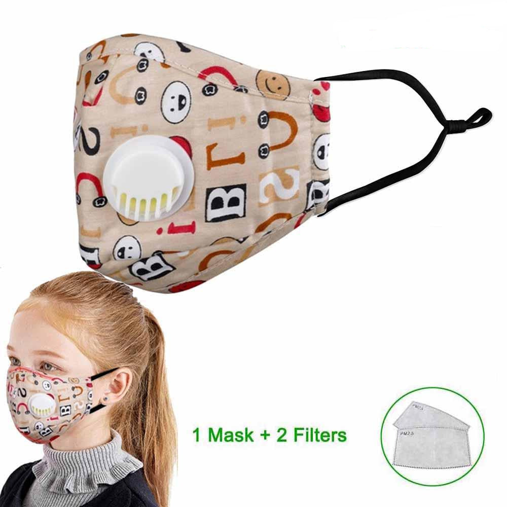 Mouth Mask with Respiratory Valve for Children, Unisex - Mass-Qu