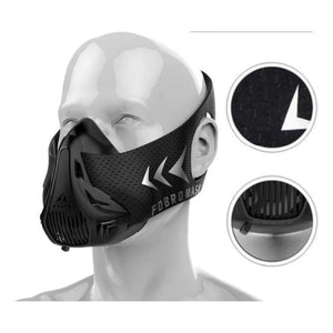 Sport Fitness Mask for Heart Lung Oxygen Control Altitude Training, Unisex - Mass-Qu