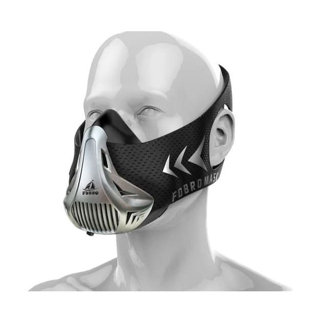 Sport Fitness Mask for Heart Lung Oxygen Control Altitude Training, Unisex - Mass-Qu