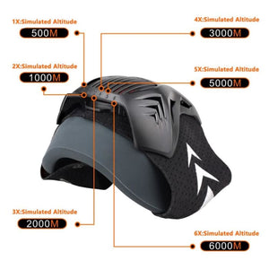 Sport Fitness Mask for Heart Lung Oxygen Control Altitude Training, Unisex - Mass-Qu