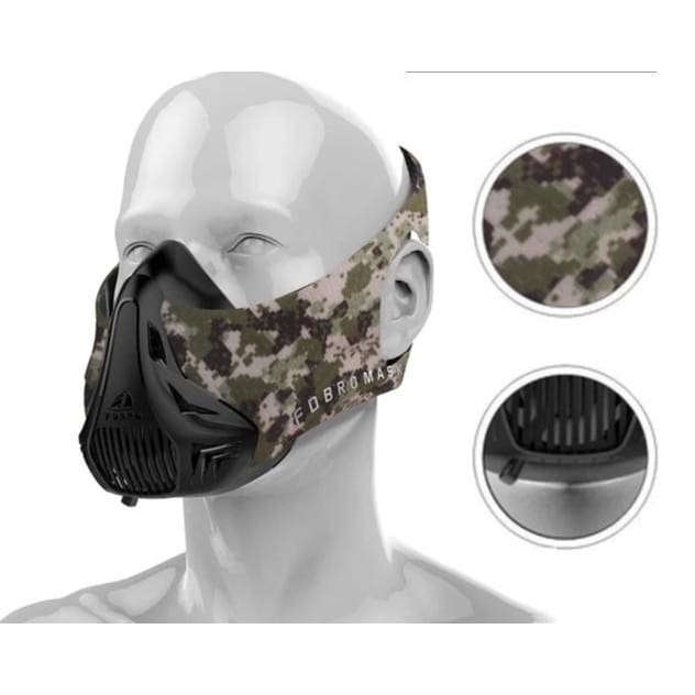 Sport Fitness Mask for Heart Lung Oxygen Control Altitude Training, Unisex - Mass-Qu