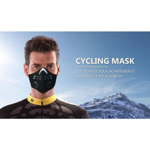 Respirator Cycling Mask with Carbon N99 Filters, Washable Neoprene, Patterns - Mass-Qu