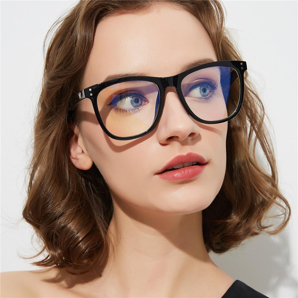 Oversized Blue Light Blocking Eyeglasses Square UV400 Protection - Perfect for Remote Home or Office Work Virtual eLearning Computer Mobile Gaming TV Screens, Warranty Included<br>&#128293;HOT ITEM&#128293; - Mass-Qu