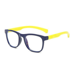 Blue Light Blocking Eyeglasses Square Anti Reflective UV400 Protection for Children Unisex in 7 Unique Color Combinations - Perfect for Students Virtual eLearning Remote Computer Gaming Mobile TV Screens, Warranty Included<br>&#128293; HOT ITEM &#128293; - Mass-Qu